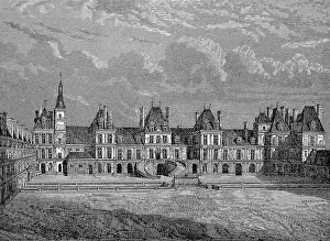 Fontainebleau Castle in Fontainebleau