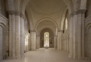 Fontevrault, monastery, monastery church facing west