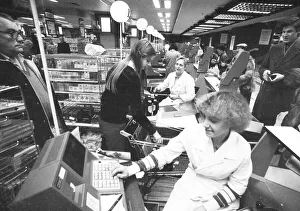 The food department of the department stores Karstadt 1982