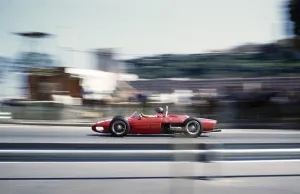 Formula 1 race Grand Prix of Monaco 1961 Richie Ginther in the Ferrari 156 F1 sharknose in Sainte Devote