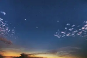 Fornax star constellation, Night sky