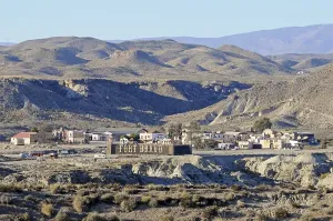 Category Mountain Landscapes Prints: Fort Bravo, Texas Hollywood, western town