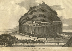 Fort of Daulatabad near Ellora, Aurangabad, Maharashtra, India, Asia