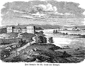 Fort Lampsar, river Senegal, landscape