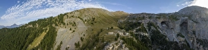 Forte al Seguret, military fortification and old military alpine road in the Alps