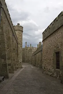 Fortress Vorontsov Palace in sky, Crimea, Russia