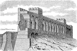The fortress wall of Rome, Italy