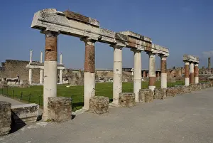 Forum, the square in Pompeii, Italy, Europe