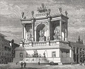 The fountain of Alexander Severus at Rome