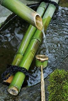 Fountain and bamboo ladle, Ryoanji