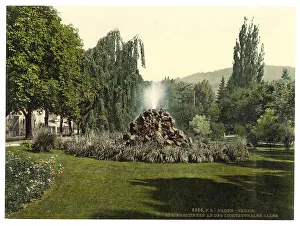Fountain in Lichtental Allee in Baden-Baden