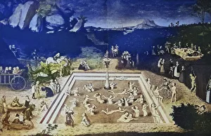 Fountain of youth, after a painting by Lukas Cranach