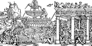 The Fountain of Youth, woodcut by HS Beham
