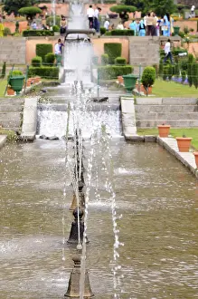 Fountains in mughal garden nishat bagh