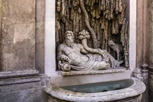 One of the four fountains The River Tiber Rome Italy