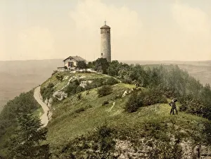Fox tower of the ruin Kirchberg near Jena in Thuringia