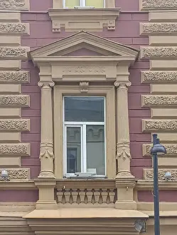 Fragment of a building in the Art Nouveau style