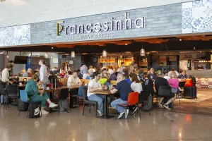Francesinha cafe restaurant departure lounge area