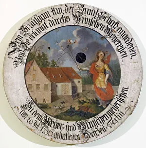 Franconian Museum Feuchtwangen Middle Franconian Bavaria Germany marksman target collection wedding target from 1756