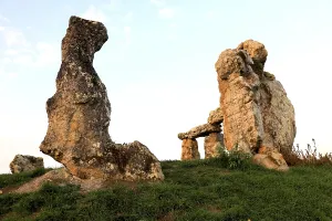 The Franconian Stonehenge in the evening light