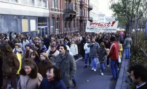 Frankfurt/M. Protests against Runway West. 1981