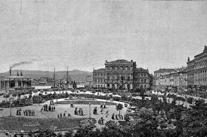 Franz Joseph Square and the Building of the Hungarian Academy of Sciences