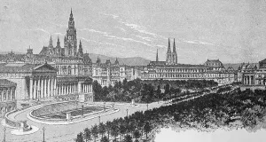 Franzensring and parliament building