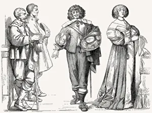 Franzoesische Kostueme, 17. Jahrhundert