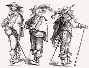 Franzoesische Kostueme, 17. Jahrhundert