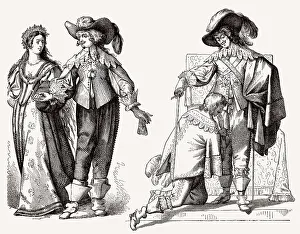 Franzoesische Kostueme, 17. Jahrhundert