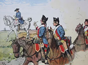 Frederick the Great, Frederick II 1712-1786 on the March through Lusatia