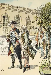 Frederick II the Great in Conversation with Voltaire