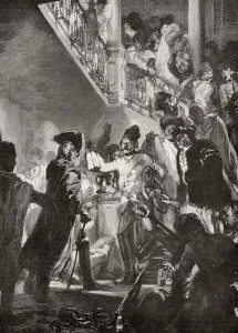 Frederick II, Lissa castle, after the Battle of Leuthen