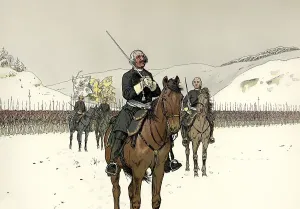Frederick praying before the battle of Kesselsdorf