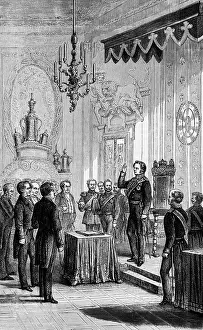 Frederick William IV takes the oath on the constitution
