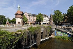Freiburg im Breisgau - view on the Schwabentorring - Baden Wuerttemberg