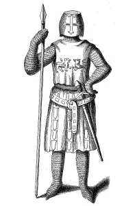 French knight towards the end of the 13th century