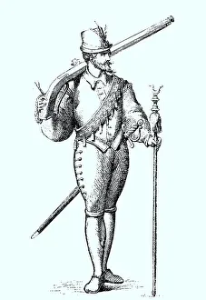 French Musketeer with Cartridge Bandolier