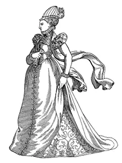 French noble lady, in the year 1570