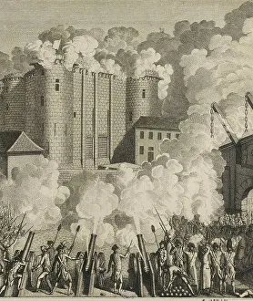 French Revolution. First attack on the Bastille
