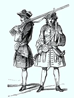 French Soldier, 1721, History of Fashion