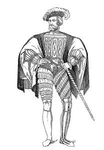 French traditional costume circa 1525