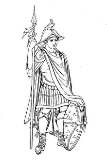 French Warrior, Sword Bearer, 9th century