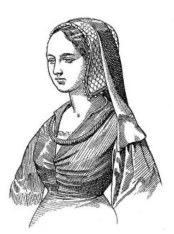 French woman at the end of the 15th century