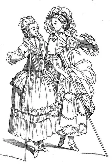 French Women in Promenade Costume
