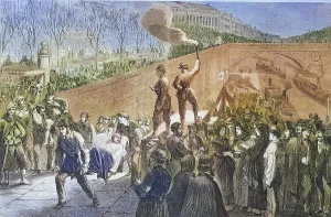 French wounded at the Quai de la Medisserie in Paris