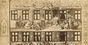Fresco on a facade of the former home of Hans Jakob Fugger in Augsburg