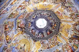 Fresco of the Last Judgement on the inside of the Dome by Vasari