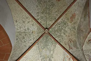 Frescoes under the west gallery