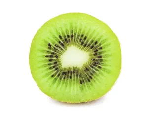 Fresh juicy kiwi isolated on white background